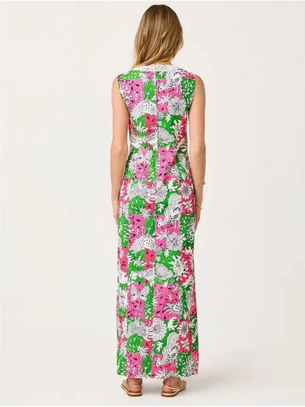 NWT Lilly Pulitzer Barberine Stretch Maxi Shift Dress